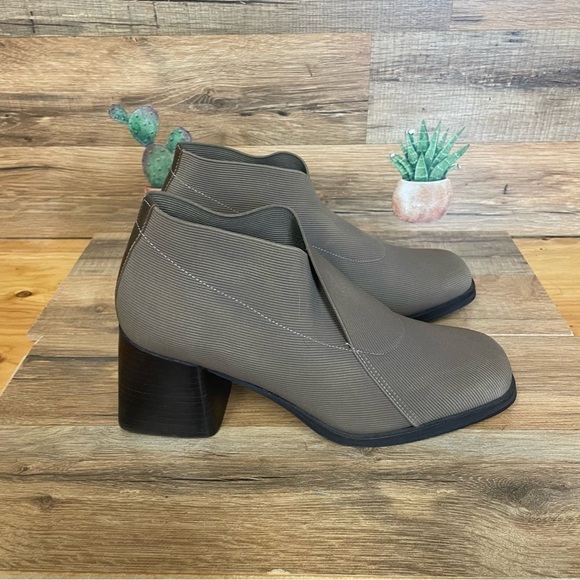 Vintage Pazzo square heel slip on ankle boots tan - Picture 4 of 11